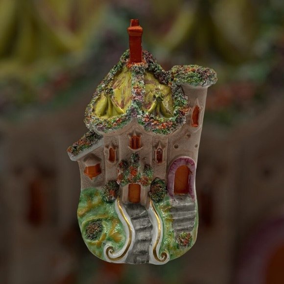 Antique 19th Century Staffordshire Flatback Spill Vase Made in England - Picture 5 of 16